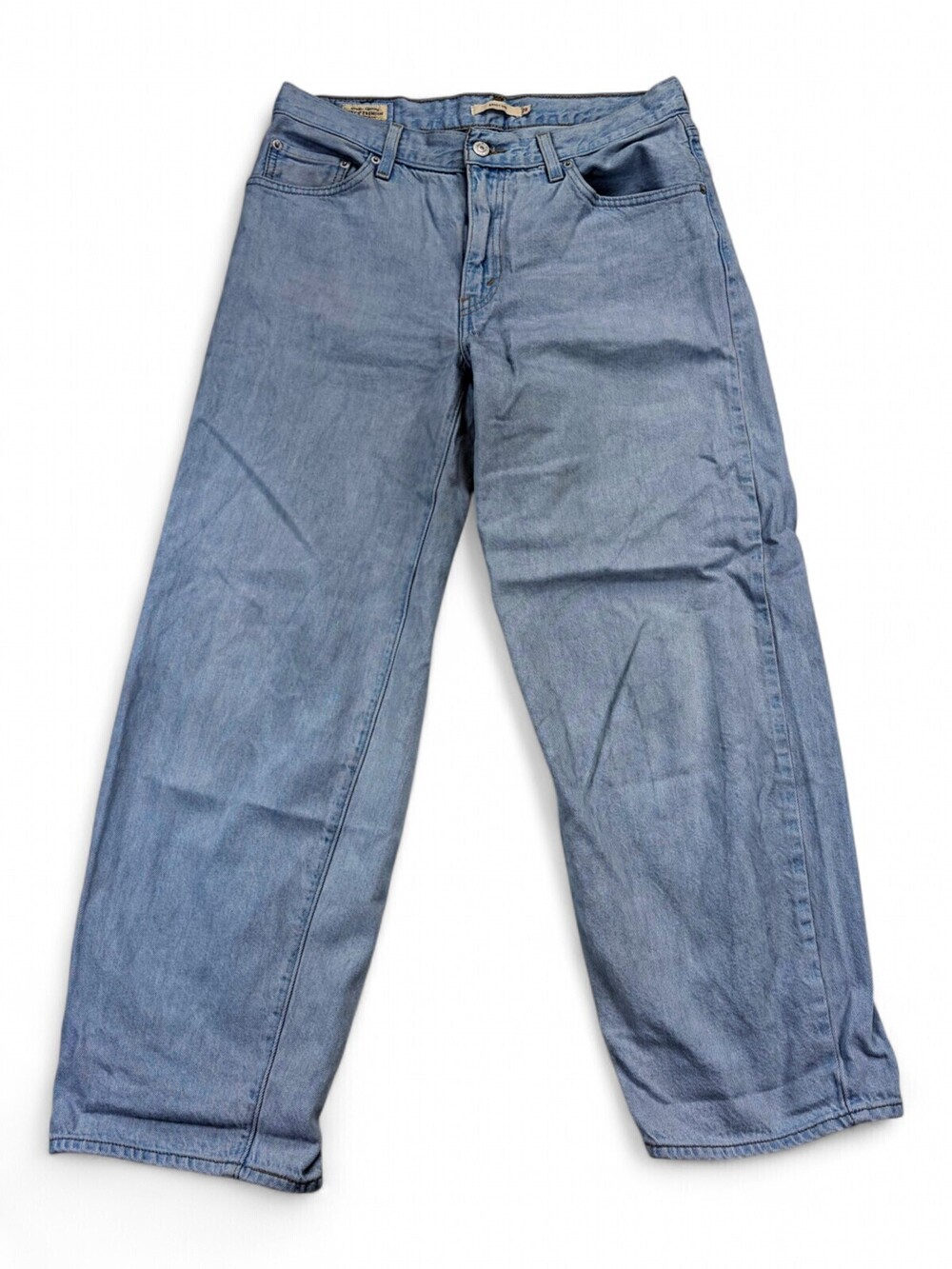 Levi's Women's Baggy Dad Jeans Straight Leg Size 28 Light Wash
